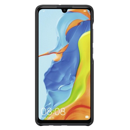 Cover für HUAWEI P30 lite, Schwarz Geblümt