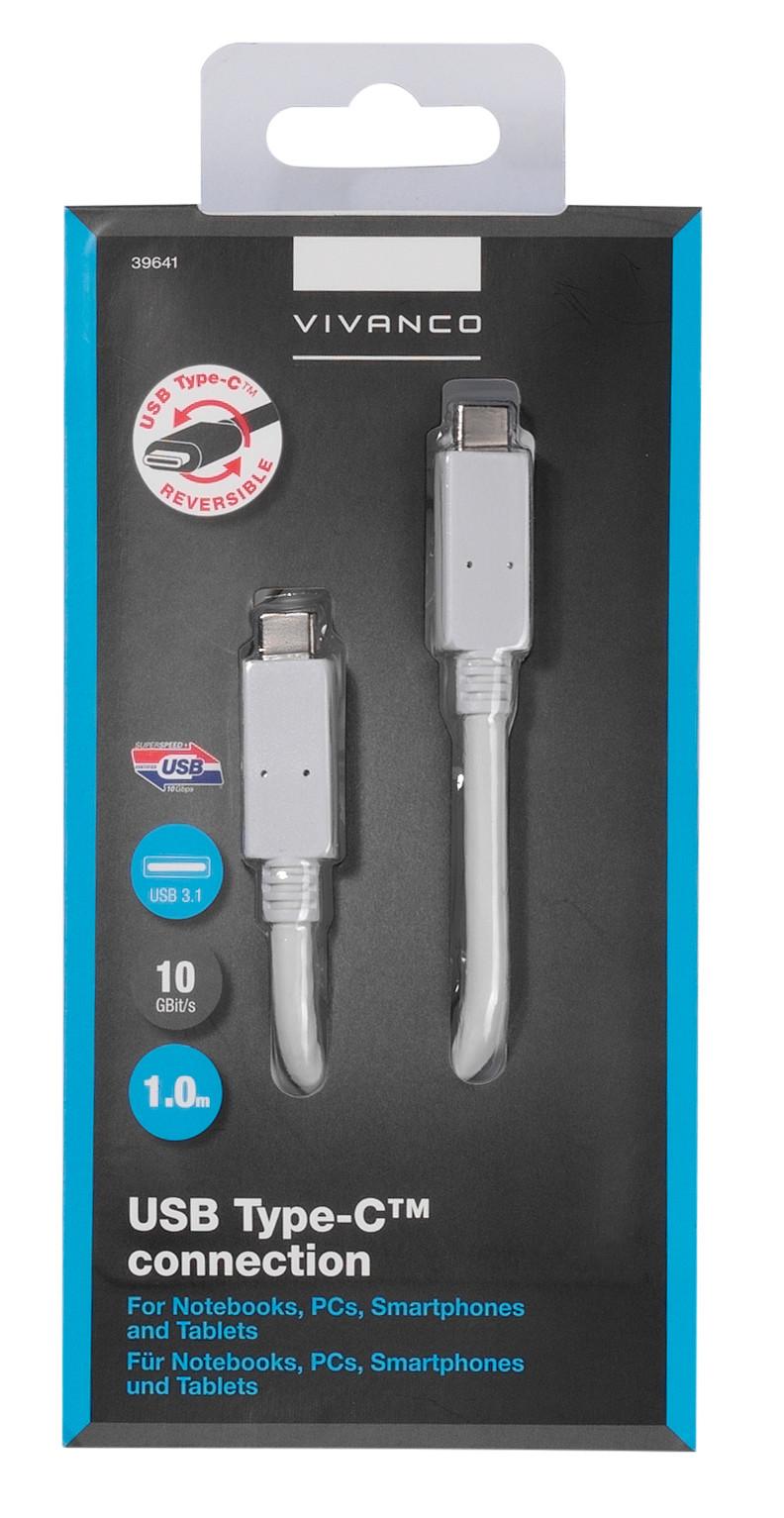 USB 3.1 Type C™ Anschlusskabel, 1m (39641)