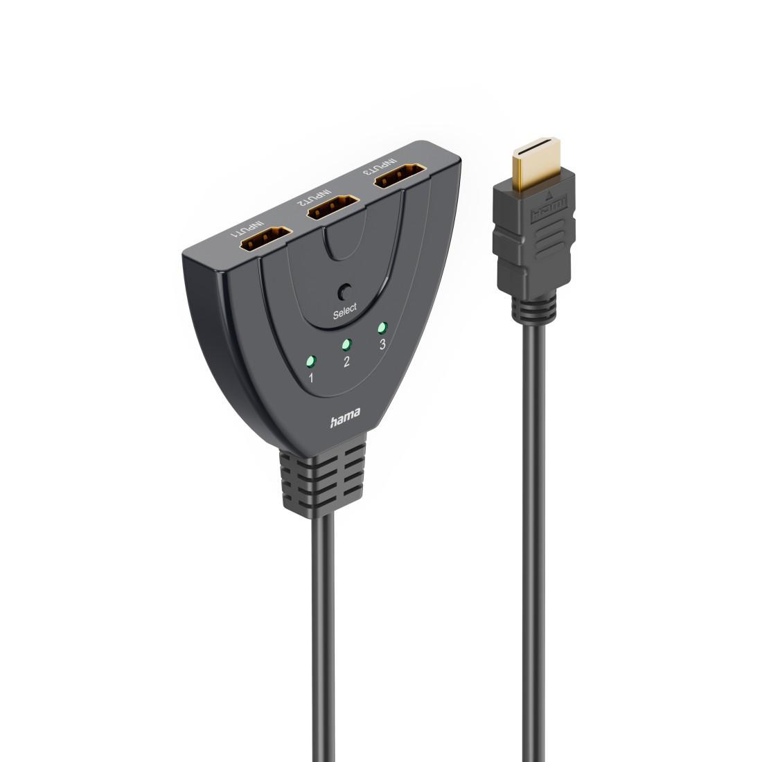 4K HDMI™-Umschalter 3x1, 3x HDMI™-Buchse - 1x HDMI™-Stecker (00205101)