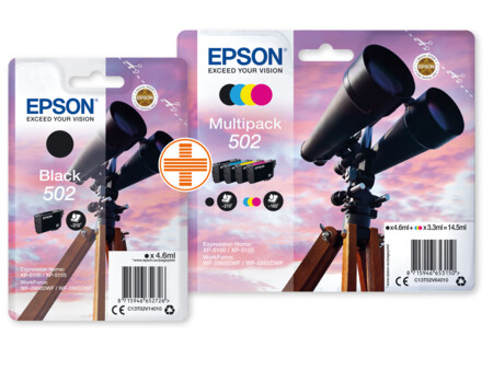 Bundle Fernglas MultiPack + schwarz Druckerpatrone
