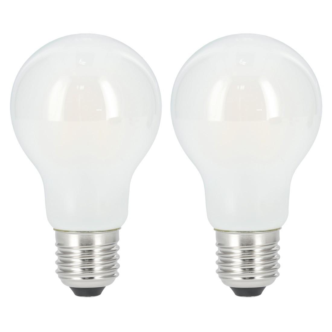 LED-Filament, E27, 806lm ersetzt 60W, Glühlampe, Matt, Warmweiß, 2 Stück (00112904)