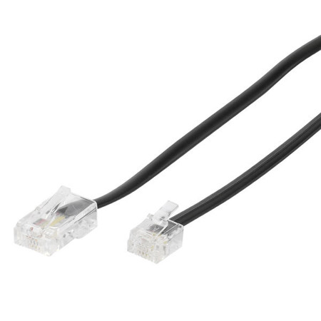 45035 ISDN-Anschlusskabel 3m schwarz