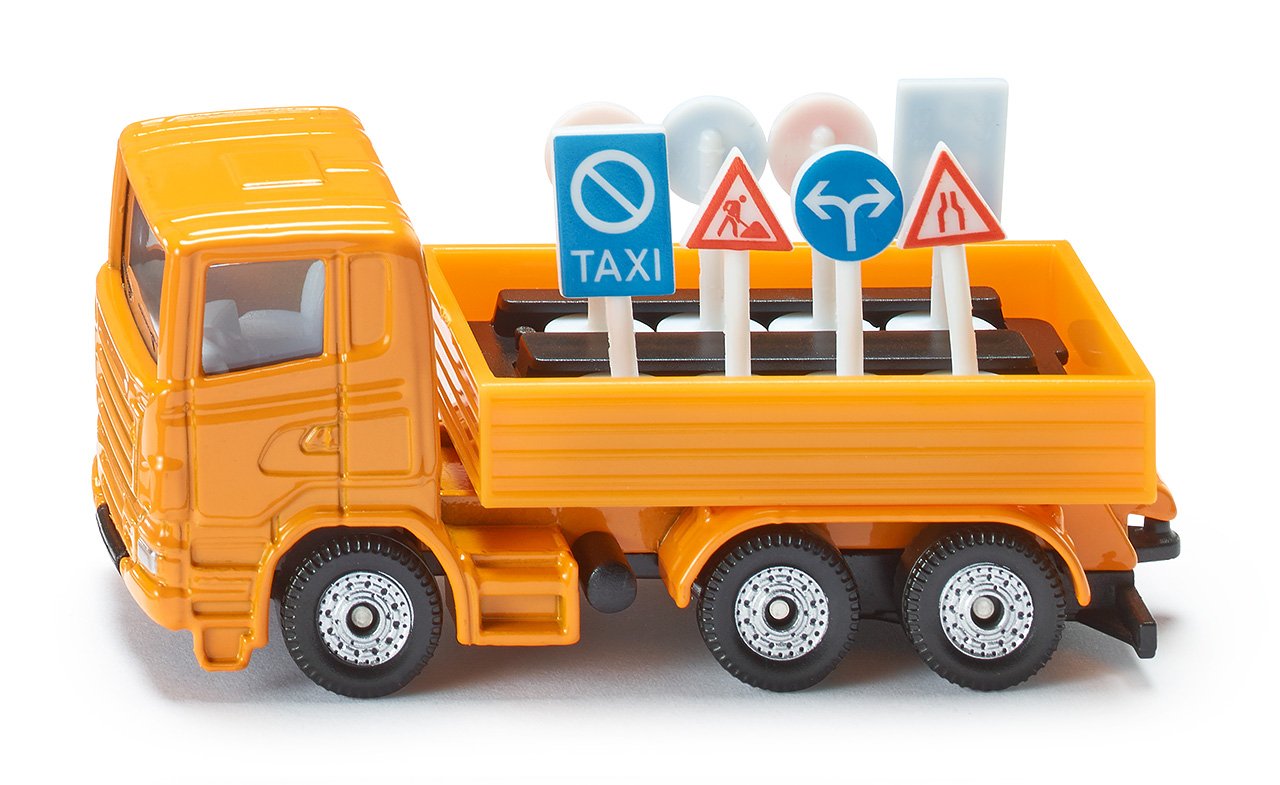 Modellauto LKW mit Verkehrszeichen 1322