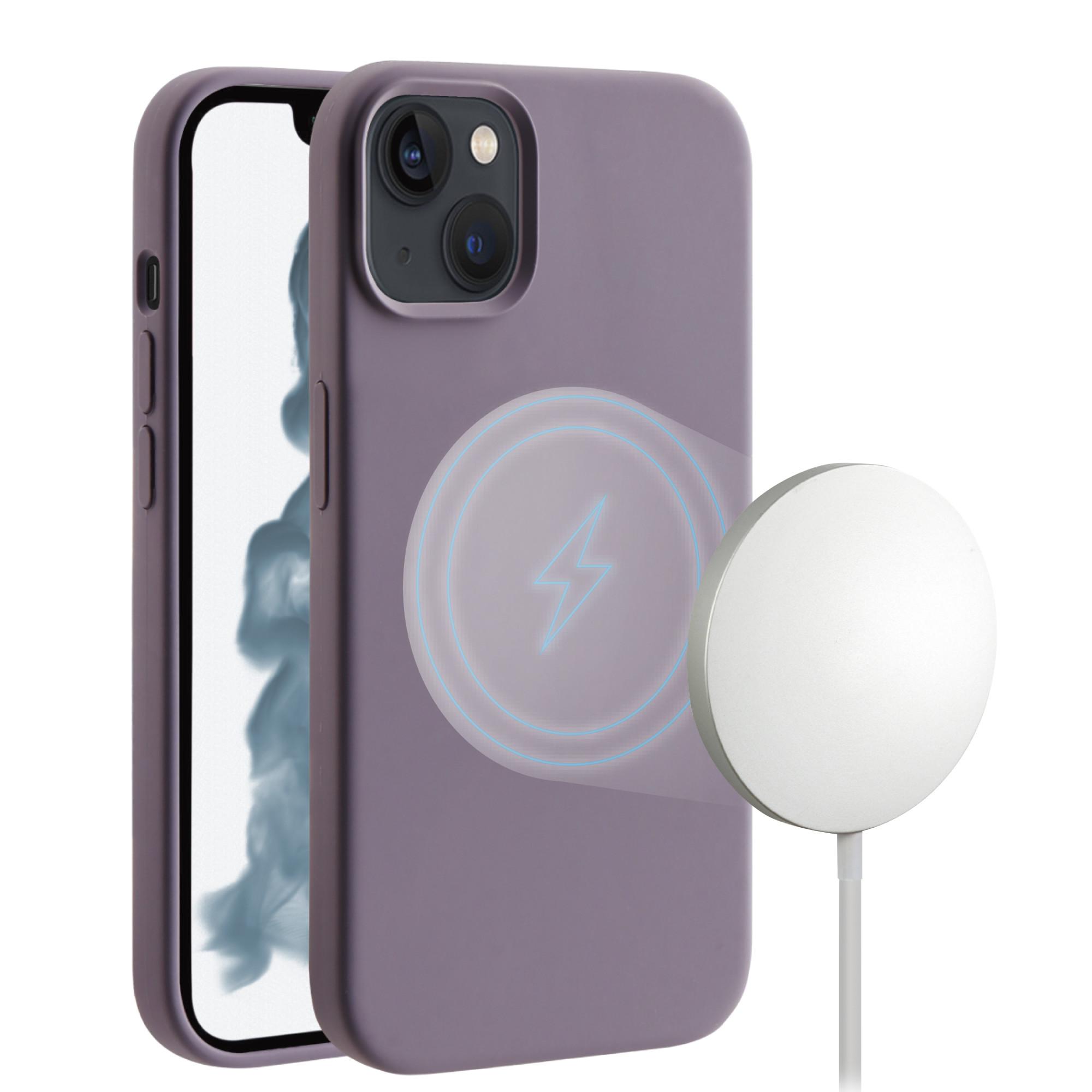 Mag Hype Cover für iPhone 14, Magnetic Wireless Charging Support violett (63448)