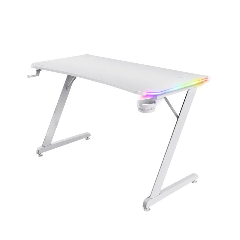 GXT 709W Luminus Gaming-Tisch, Weiß