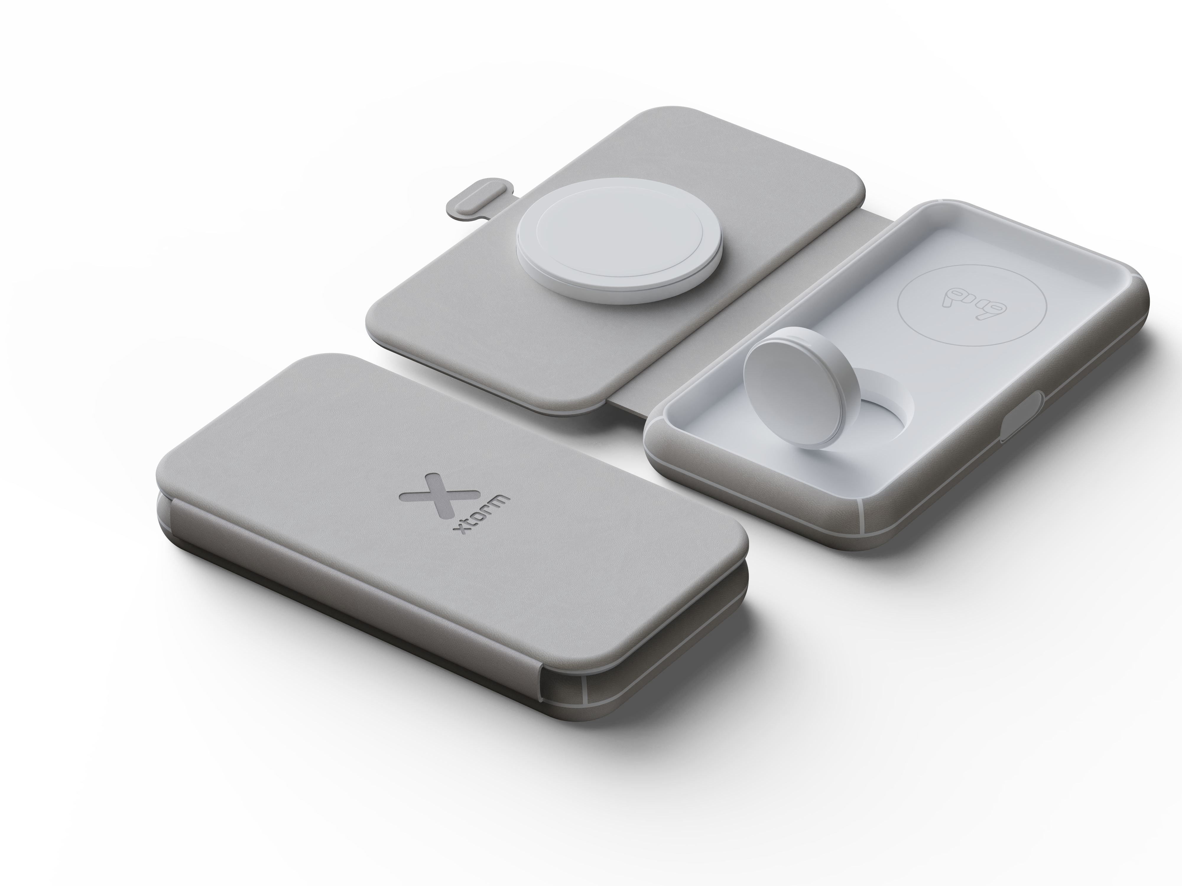 Kabelloses Ladegerät Foldable Wireless Travel Charger 3in1 - 15W (64213)