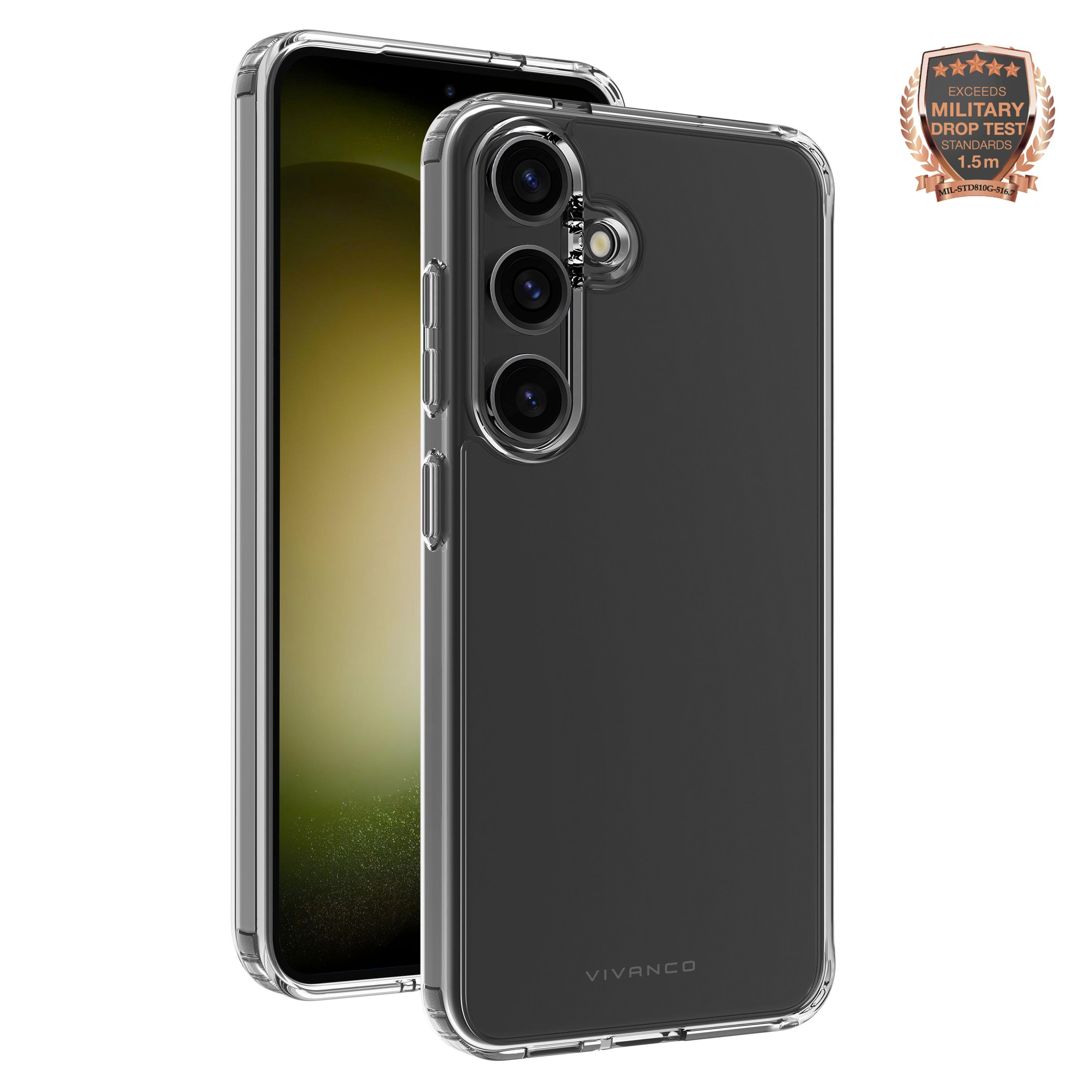 Safe and Steady, Anti Shock Cover für Galaxy S24+, 1.5m Drop-Protection (64082)