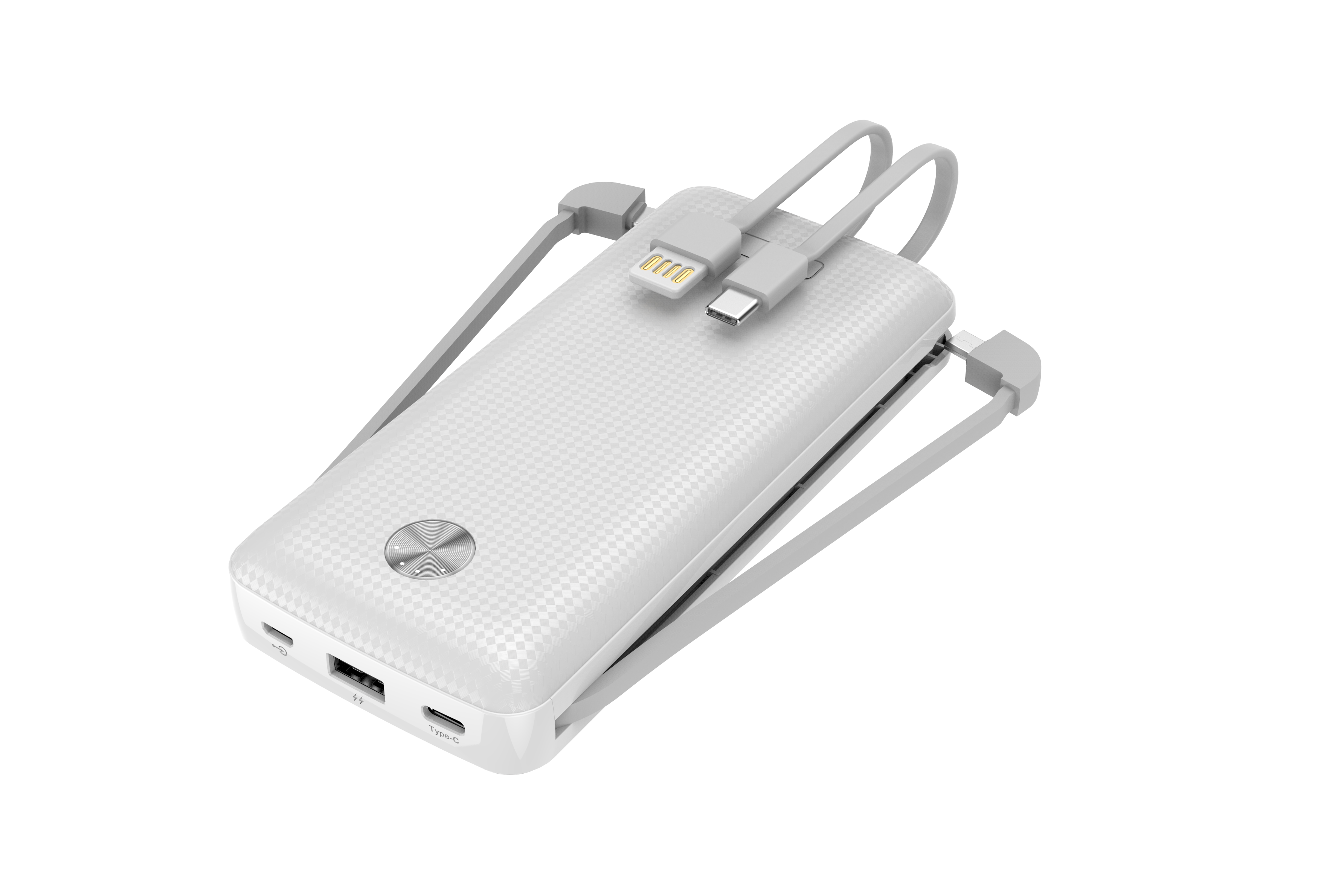 Powerbank Carbon 20.000 weiß Powerbank
