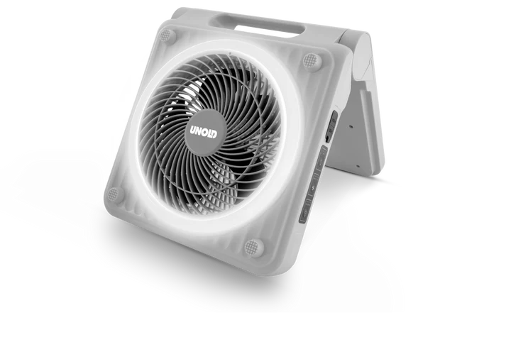 86517 Camping Solarventilator grau