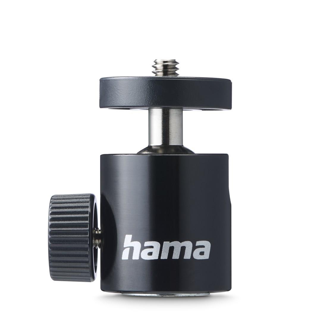 Kugelkopf für Stative, 50 mm Höhe, für 1/4" Gewinde, Ø 30 mm, Schwarz (00005001) Stativ