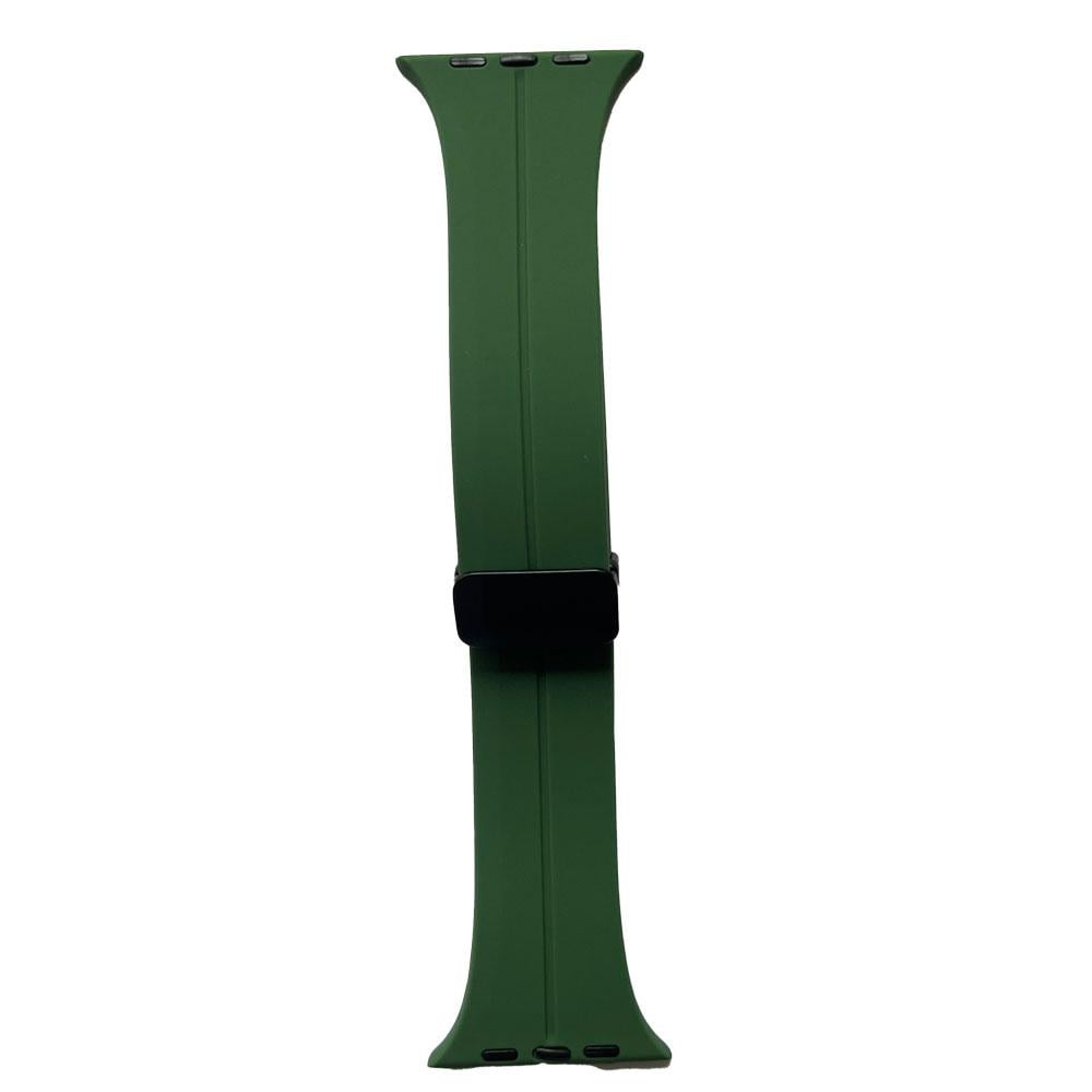 Armband für Apple Watch 41/40mm (Series 4 - 10)/ 38mm (Series 1 - 3) Easy Magnet Green