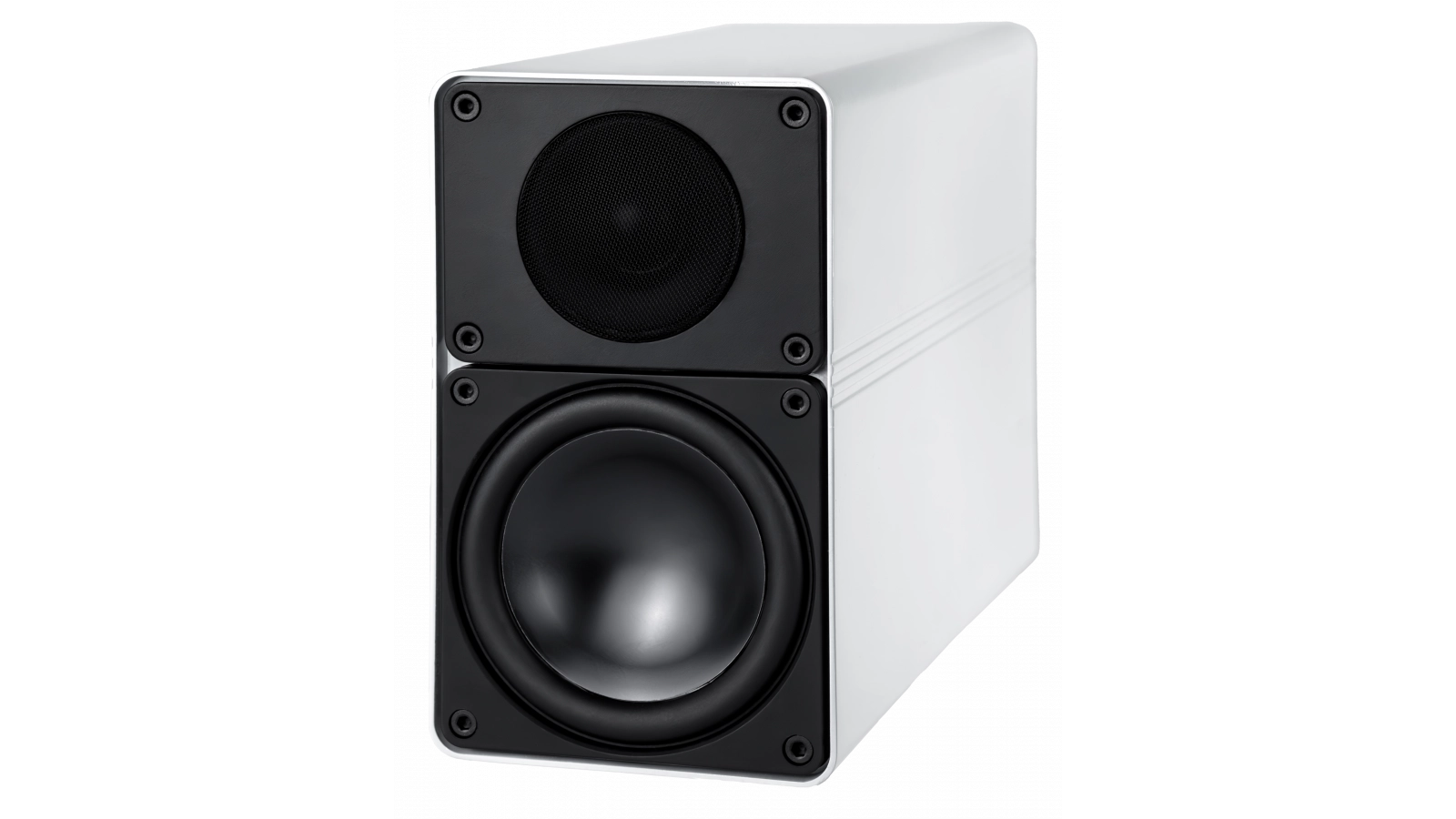 Elegant BS 305 weiss hochglanz Stück Regal-Lautsprecher