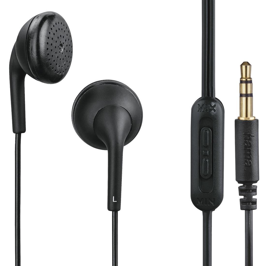 Kopfhörer "Tubby", Earbuds, Lautstärkeregler, Schwarz (00184129)