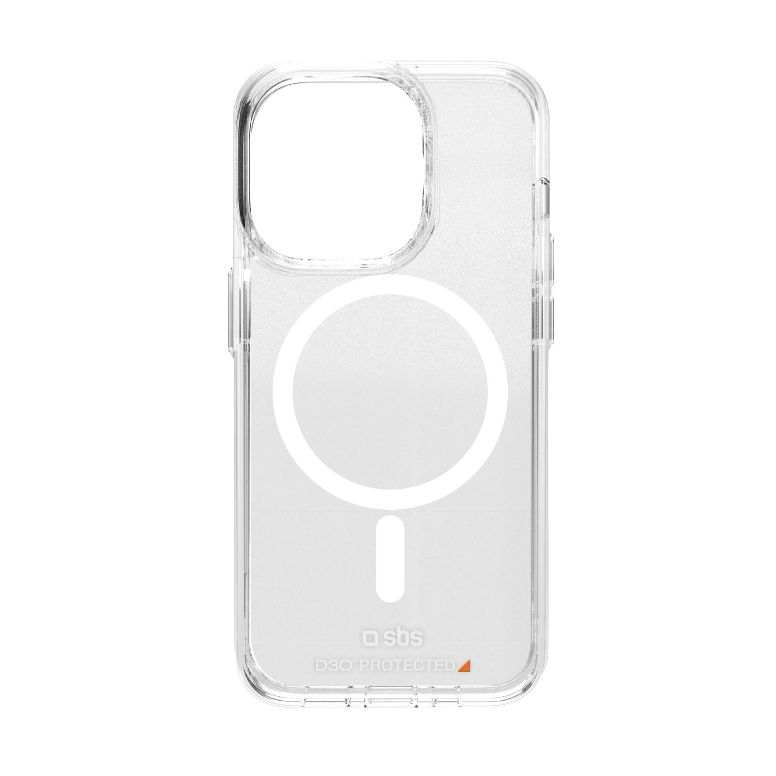 Extrem widerstandsfähiges Cover für iPhone 15 Pro mit D3O-Technologie, Transparent