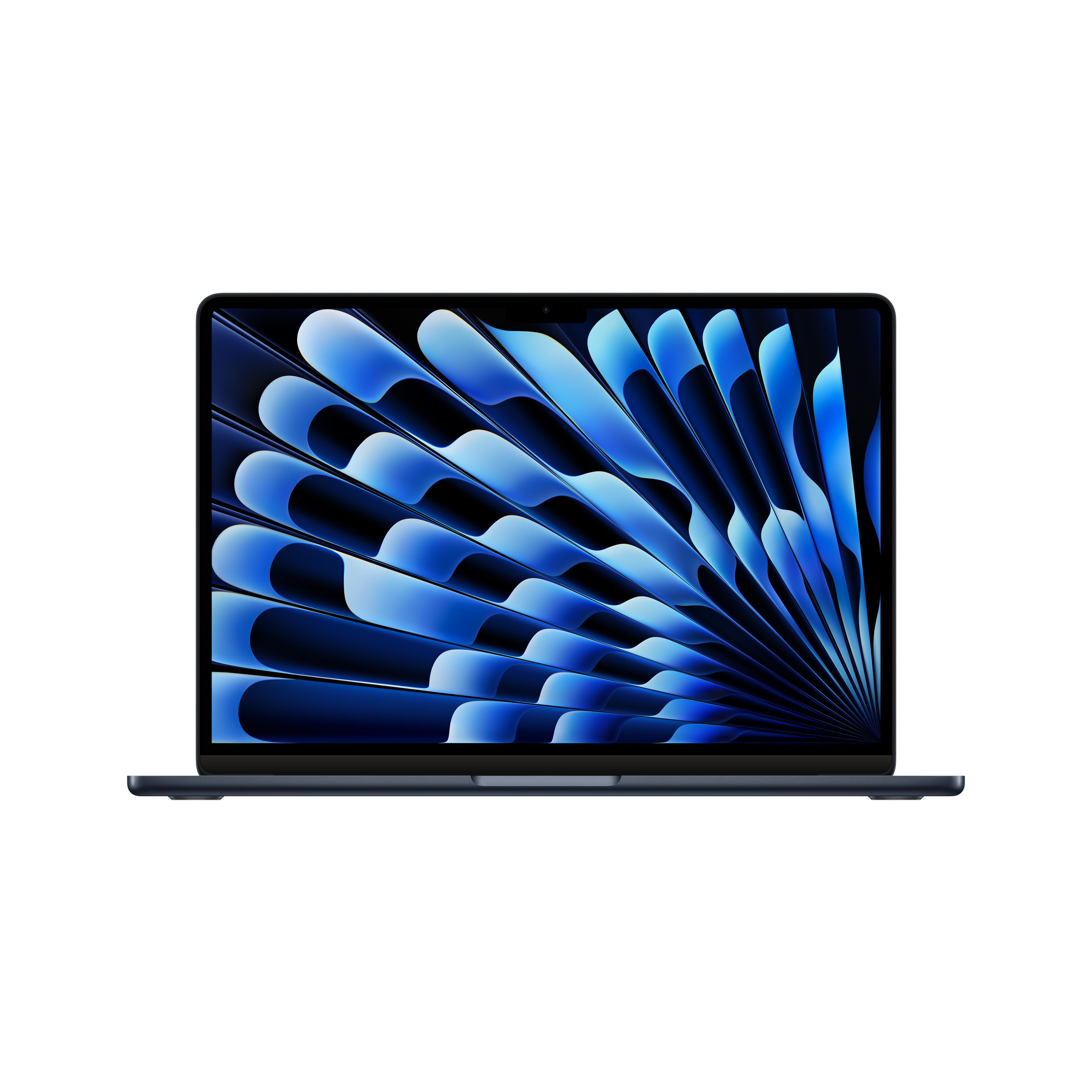 MacBook Air, 13 Zoll, 2024, Mitternacht, M3, 8-Core CPU, 10-Core GPU, 16 GB, 512 GB SSD