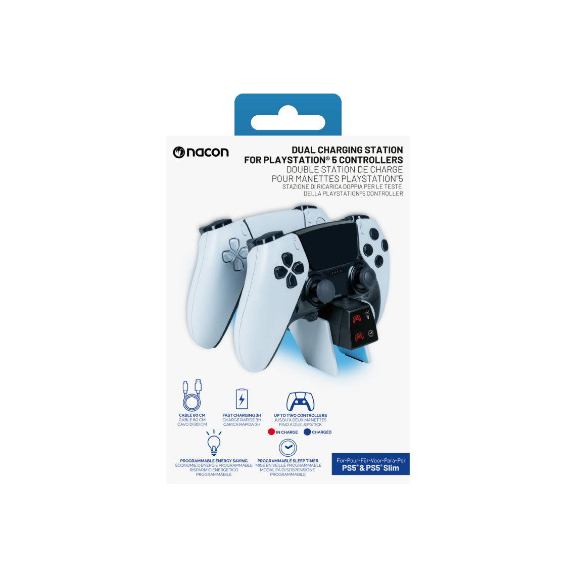 USB Dual-Charger V4 für PS5 Controller, Schwarz/Weiß
