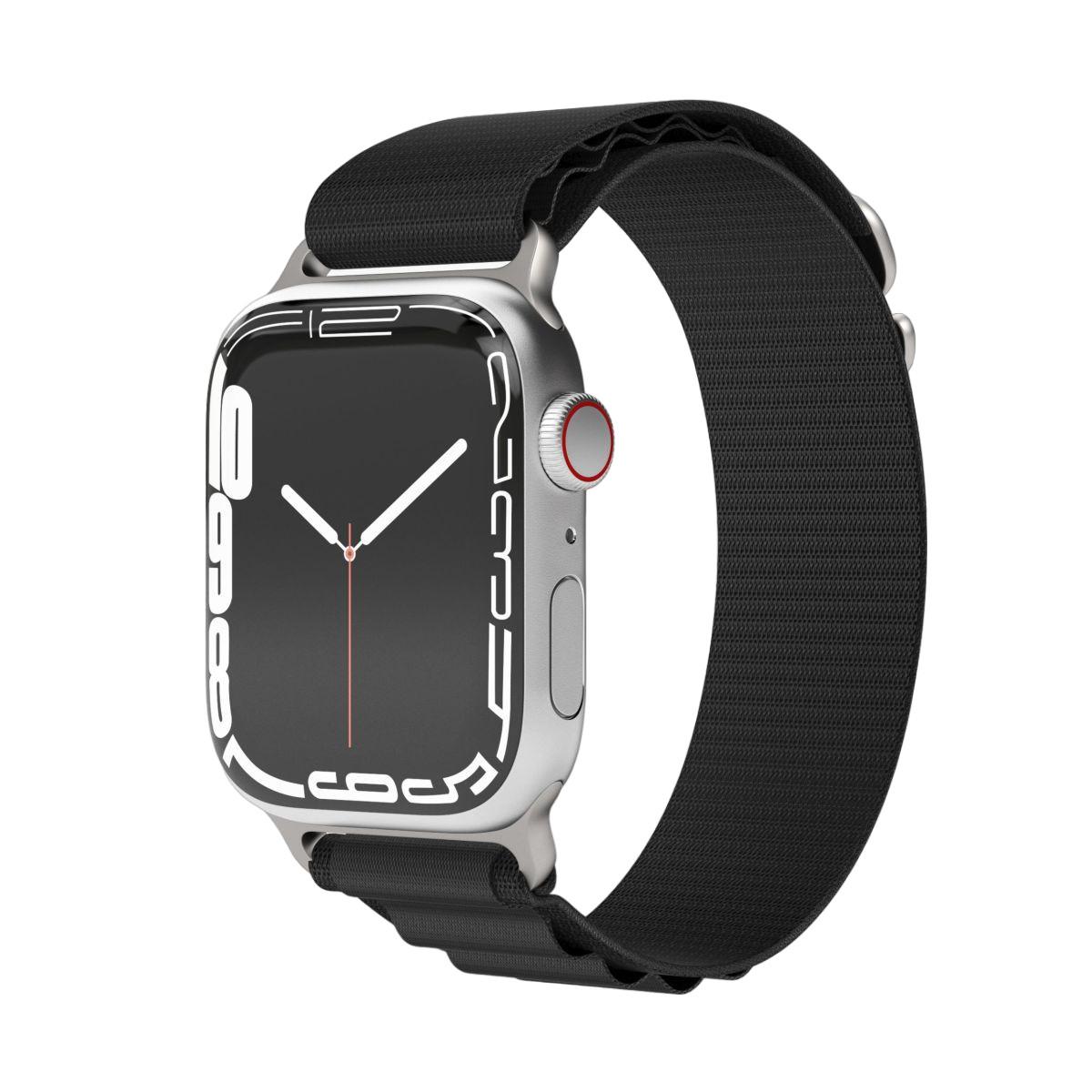 Watch Straps Action Loop - Armband für Apple Watch, 40mm + 41mm + 42mm, Black