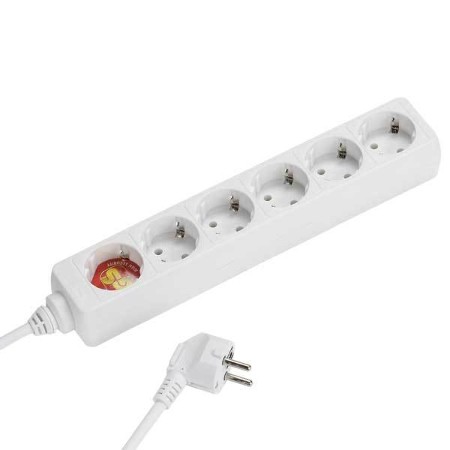 28258 6er Steckdosenleiste weiss