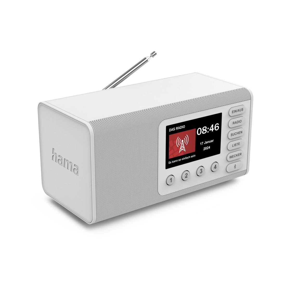 Digitalradio "DR1001", FM/DAB/DAB+/Bluetooth® RX, Radiowecker, Weiß (00054261)