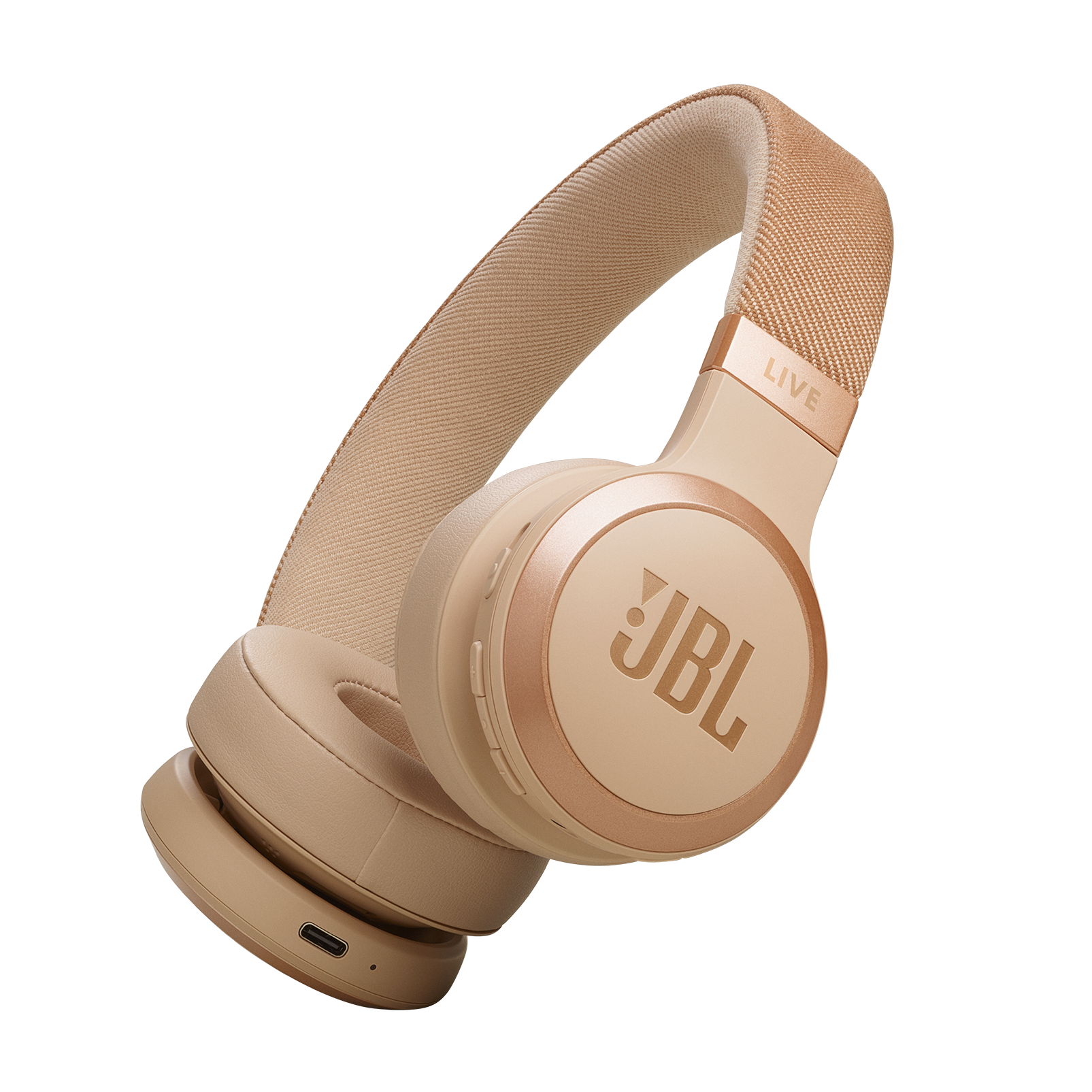 LIVE 670NC sandstein kabelloser On-Ear-Kopfhörer mit True Adaptive Noise Cancelling