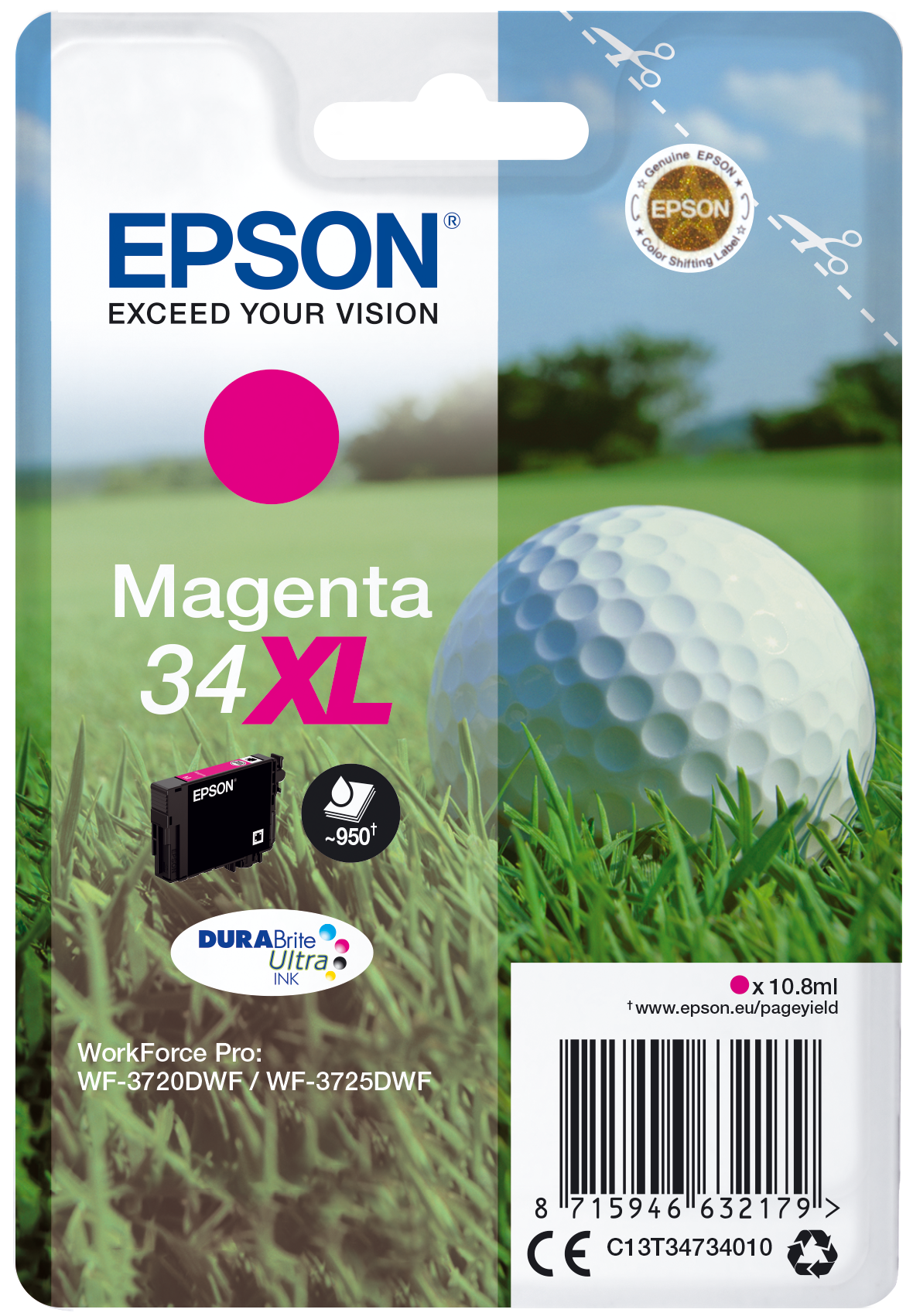 C13T34734010 Golfball XL magenta Druckerpatrone
