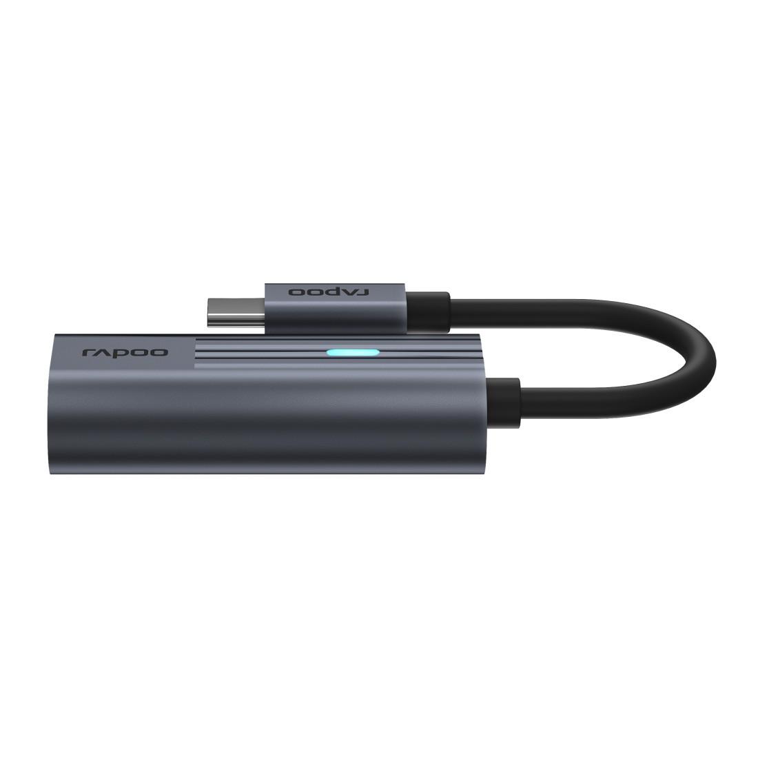USB-C Adapter "UCA-1002", USB-C auf 3,5 mm Audio, Grau (00217683)