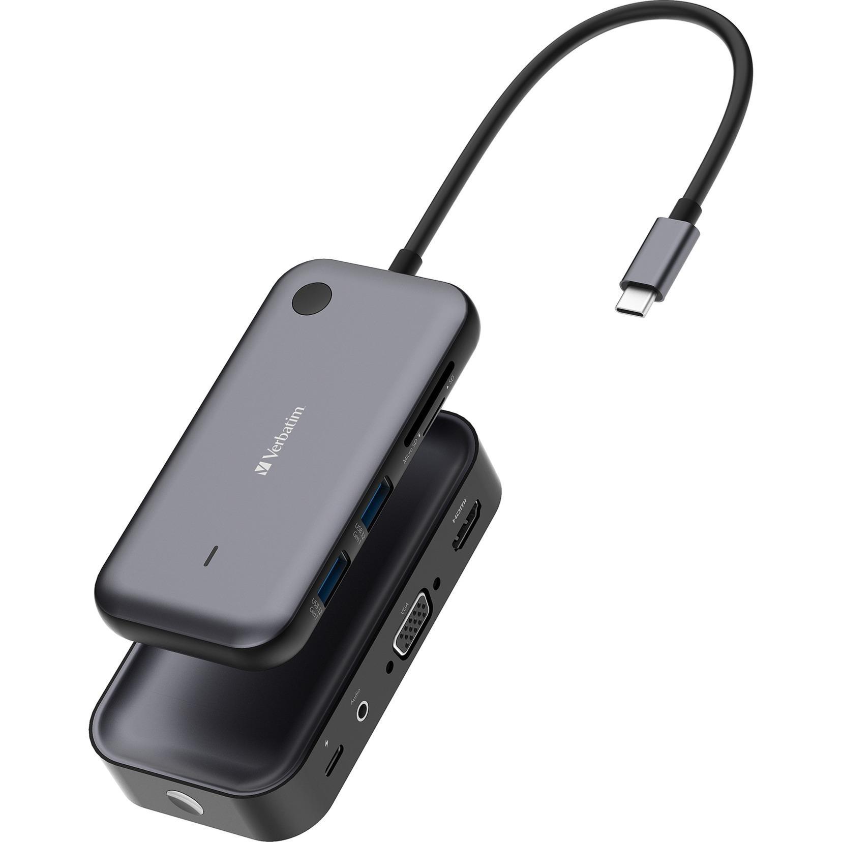 Share My Screen 1080p Drahtloser USB-C-Monitor-Adapter mit Hub WDA-01