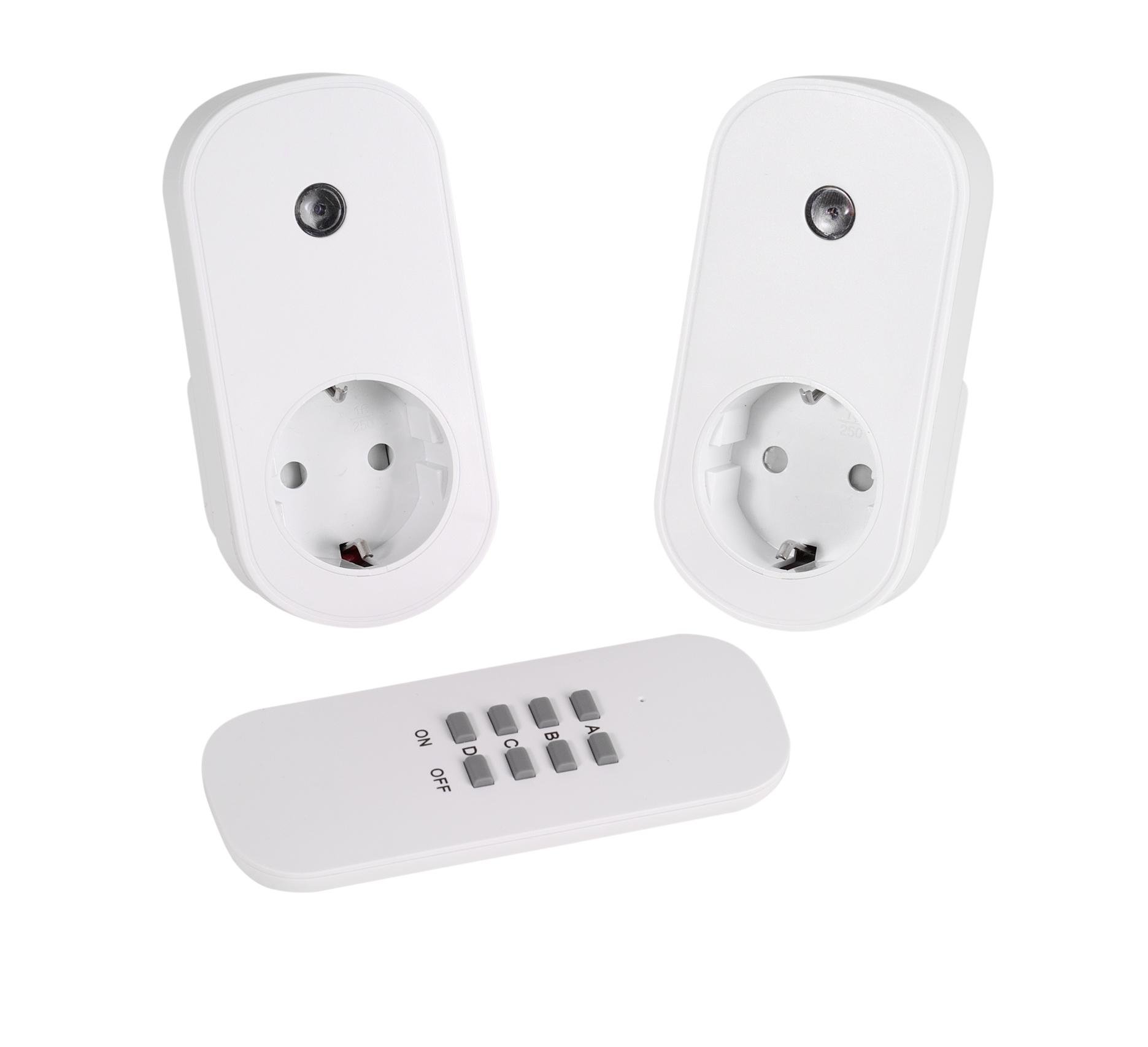 Funksteckerset 2fach mit Auto Learn Funktion, 3.680W (62353)