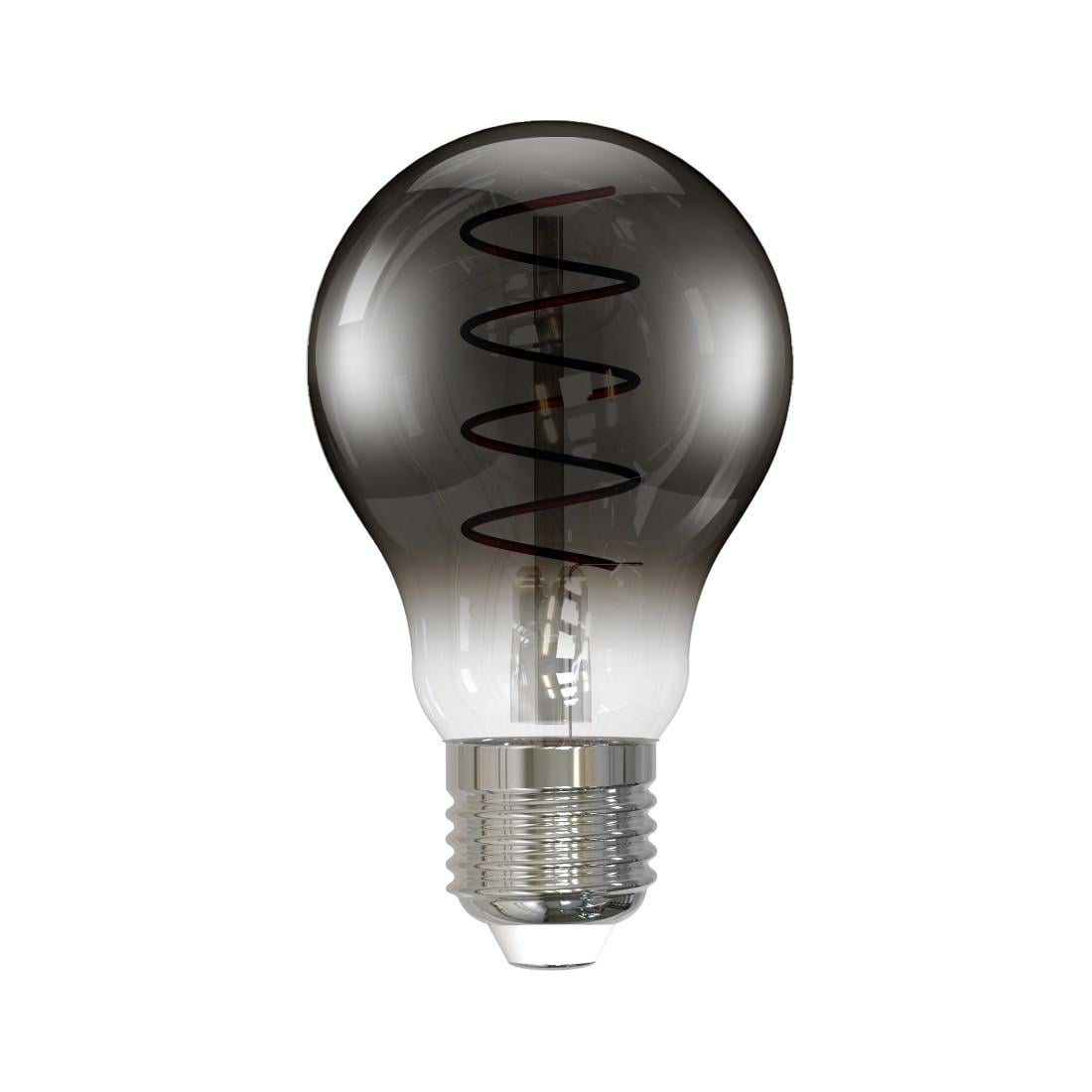 LED-Filamentlampe, E27, Birne A60, smoke, klar, extra Warmweiß, dimmbar (00232604)