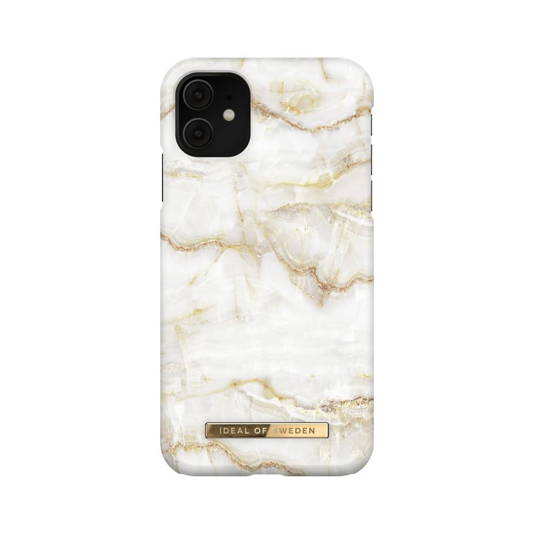 Cover "Fashion Case" iPhone 11/XR Golden, Pearl Marble (00216627) Handyhülle
