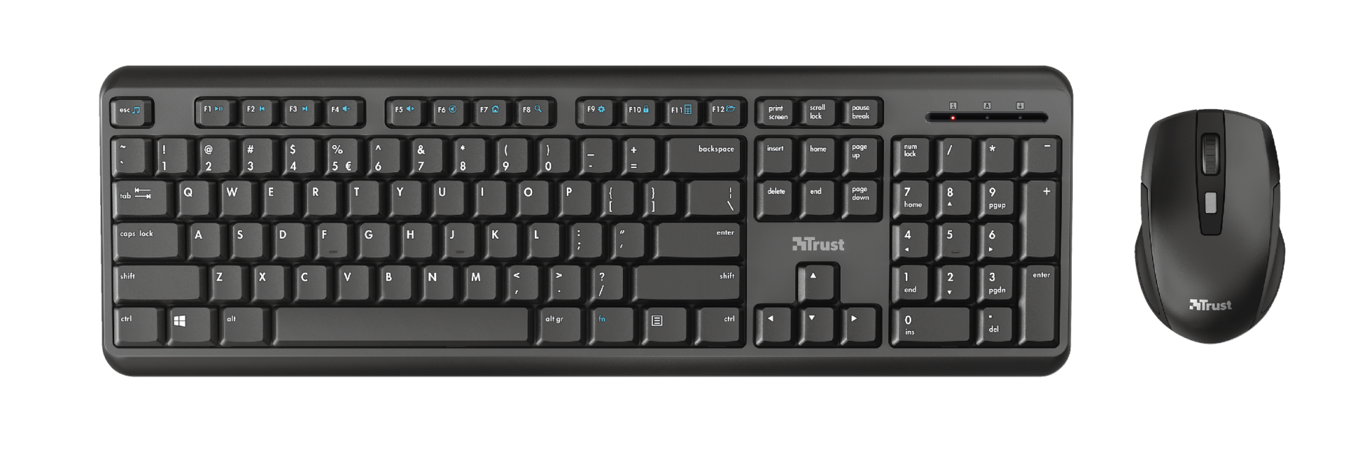 Ody, Kabellos inklusive Maus, Schwarz Tastatur