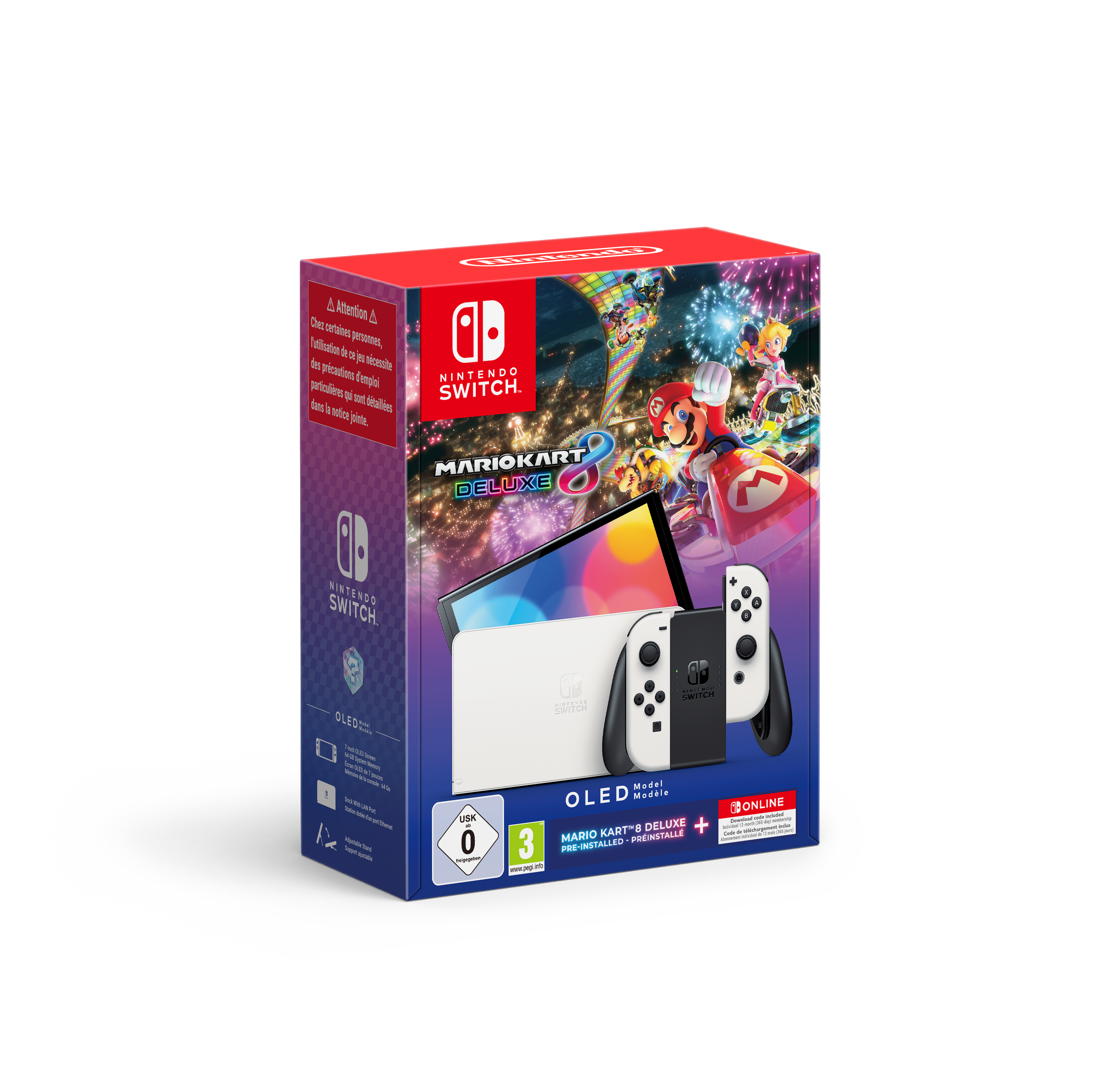 Switch - OLED-Modell (weiß) + Mario Kart 8 Deluxe