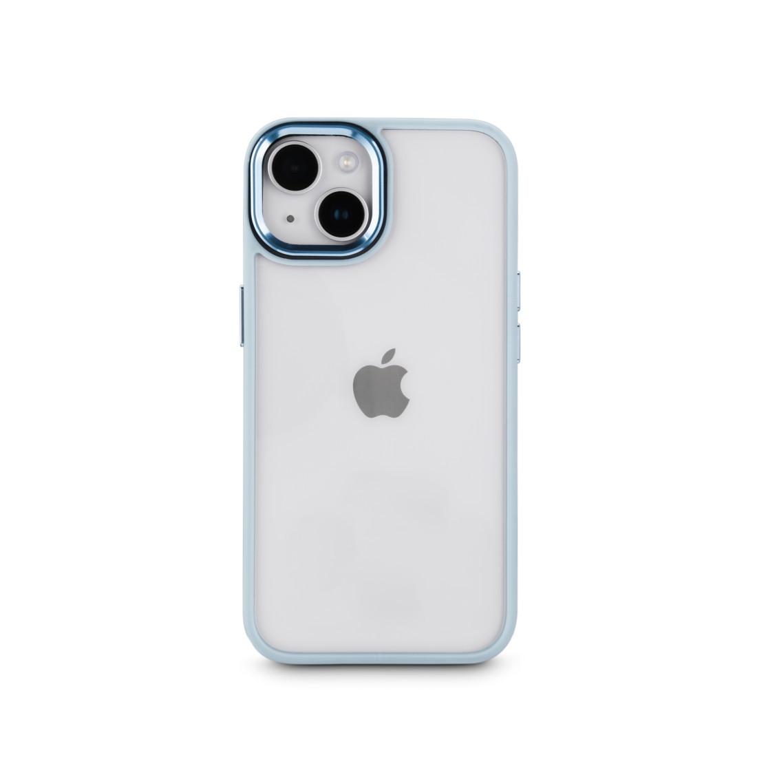 Handyhülle "Cam Protect" für Apple iPhone 14, durchsichtig, Blau (00138144)