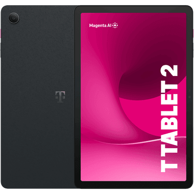 T Tablet 2, Schwarz, 6 GB, 128 GB Speicher, Android 15