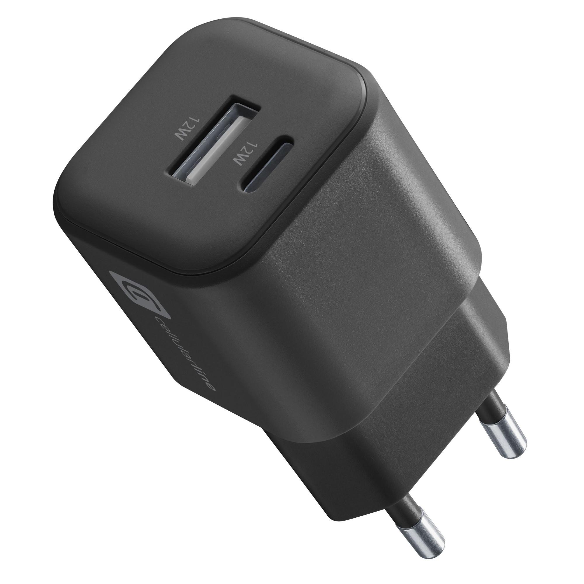 61258 Dual Port Charger 12W B (61258) Ladegerät (USB-A + USB-C)