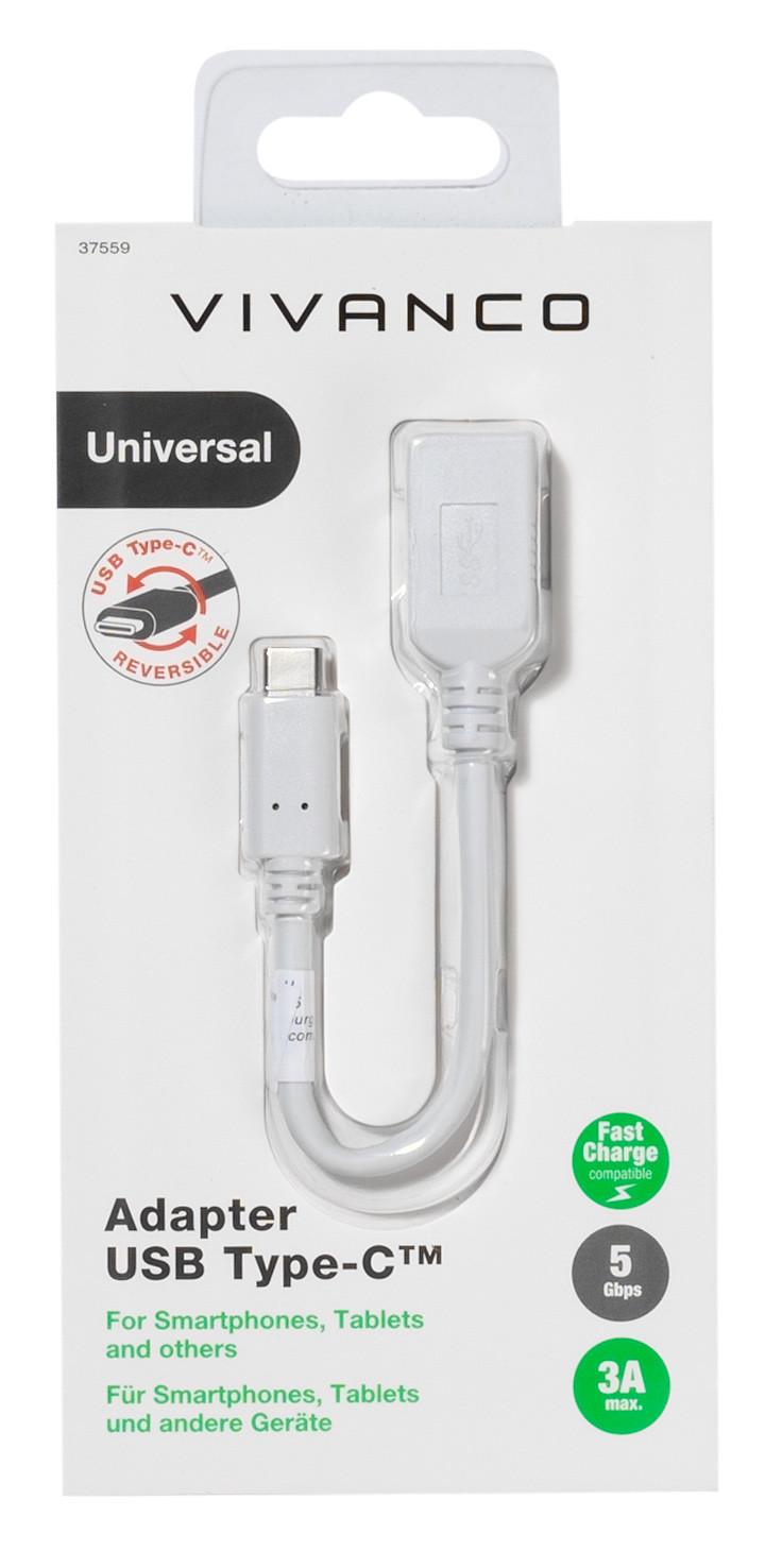 Adapter USB Type-C™  USB 3.1 A-Buchse, 0,1m (37559)