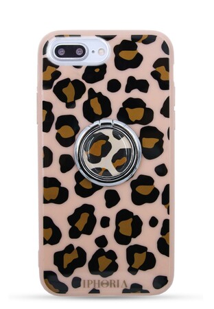 DESIGN Back Cover Ring Happy Leo Print für Apple iPhone 7 Plus / 8 Plus