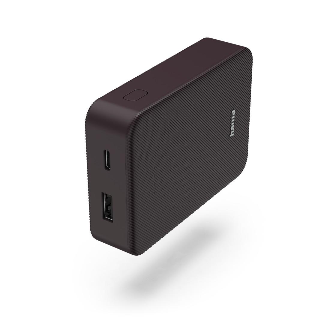 Power Pack "Colour 10", 10000mAh, 2 Ausgänge: USB-C, USB-A, Pflaume (00201712)