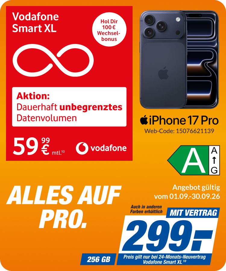 iPhone 17 Pro mit Smart XL für 299€!