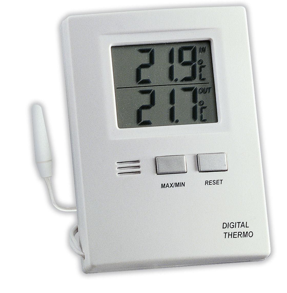 Digitales Innen-Außen-Thermometer 30.1012 weiß