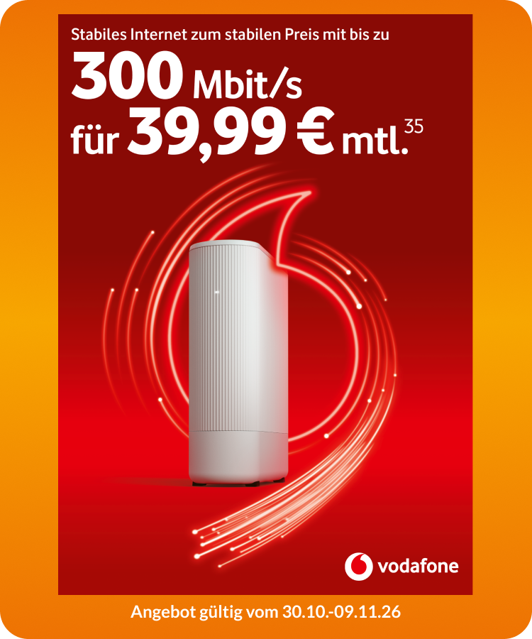 Vodafone Festnetz GigaZuhause 300/75 Kabel