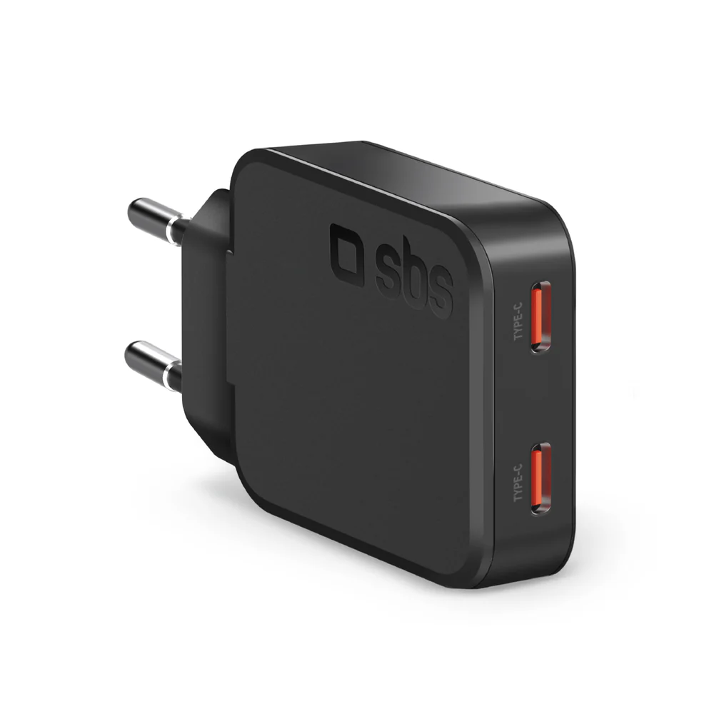 Ultraflaches 65-W-USB-C-Wandladegerät mit 2 Ausgängen