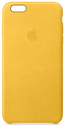 iPhone 6s Plus Leder Case gelborange