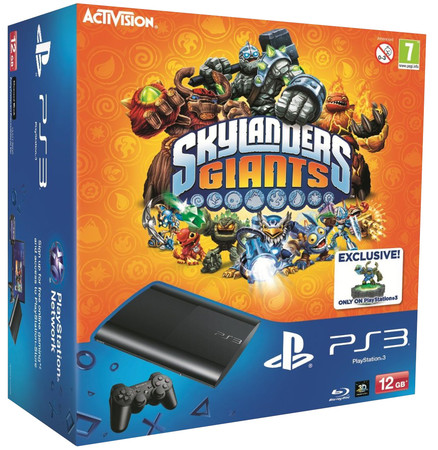 Spielkonsole PS3 12 GB & SKYLANDERS GIANTS STARTERPACK