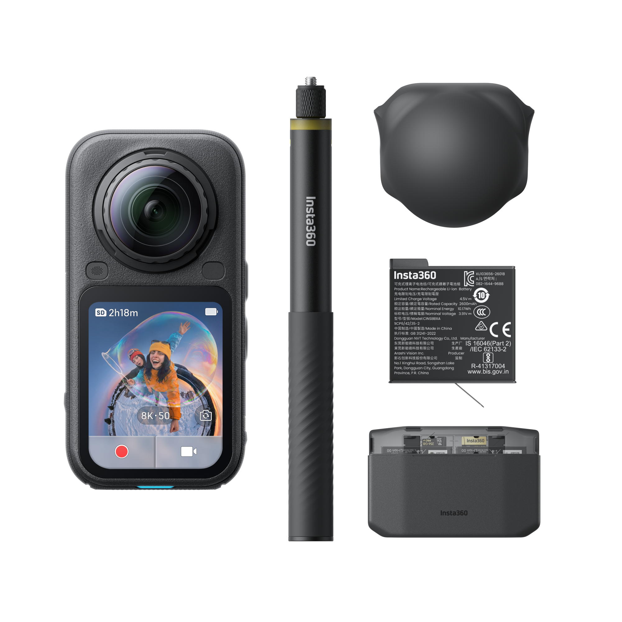 X6 Essential Bundle Midnight Black Action Kamera