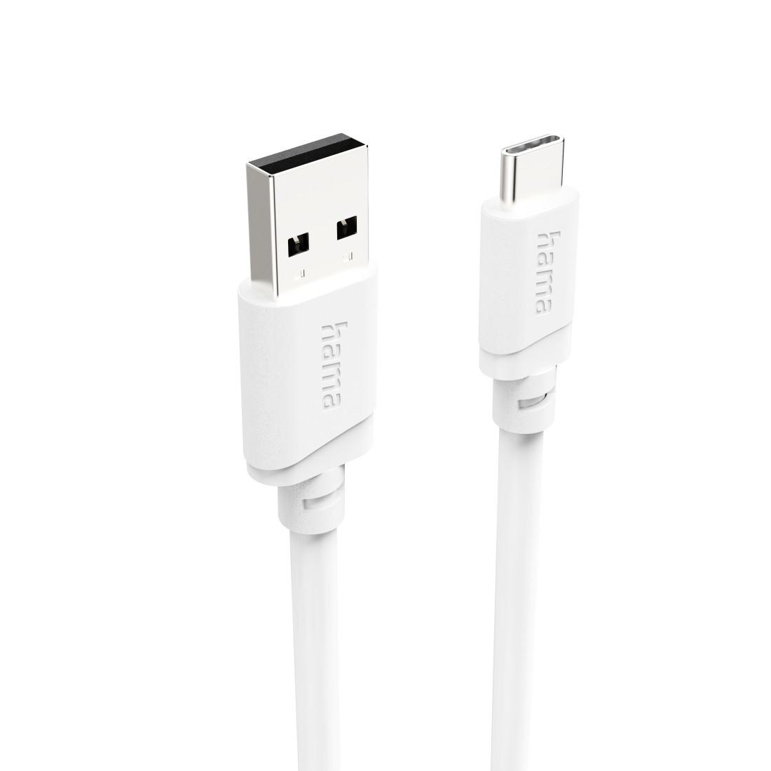 Ladekabel, USB-A - USB-C, 2 m, Weiß (00201813)