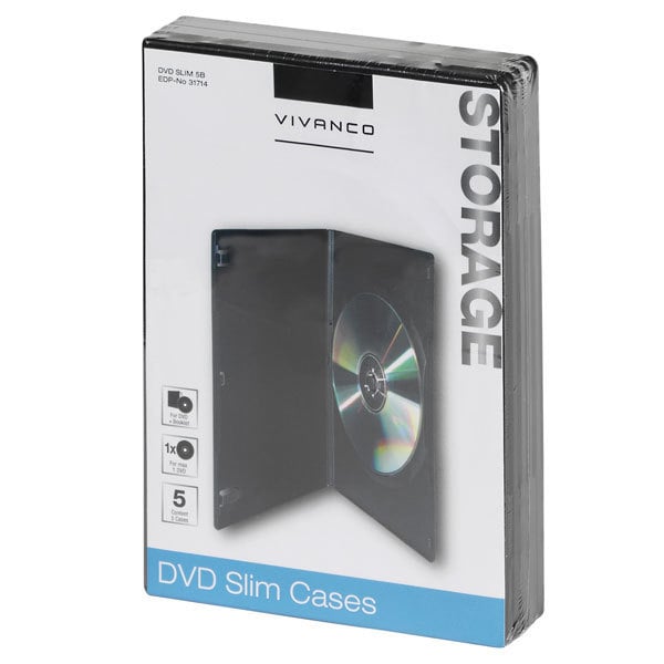 DVD Slim Case, 5er Pack (31714)