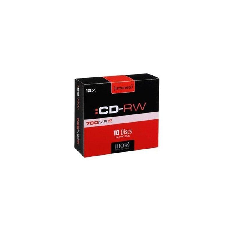 CD-RW, 700 MB, 12x, 10er Pack Slimcase CD-Rohlinge