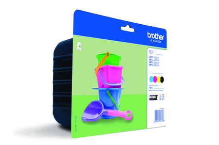 Tintenpatrone LC-221 VALBPDR schwarz, cyan, magenta, gelb