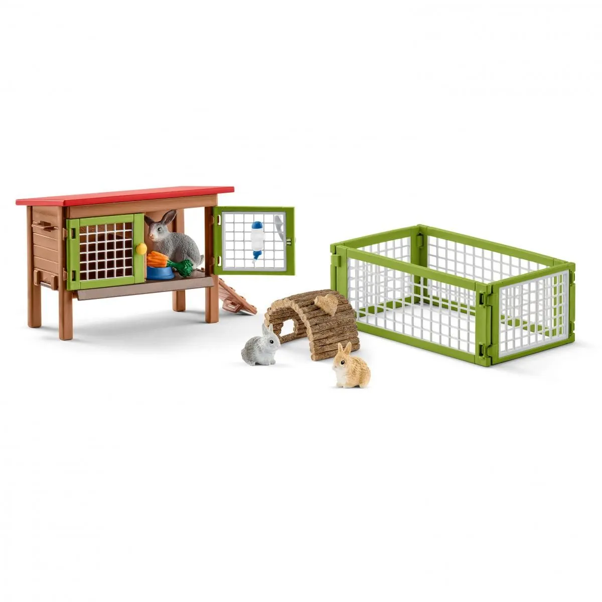 Kaninchenstall Spielfiguren-Set